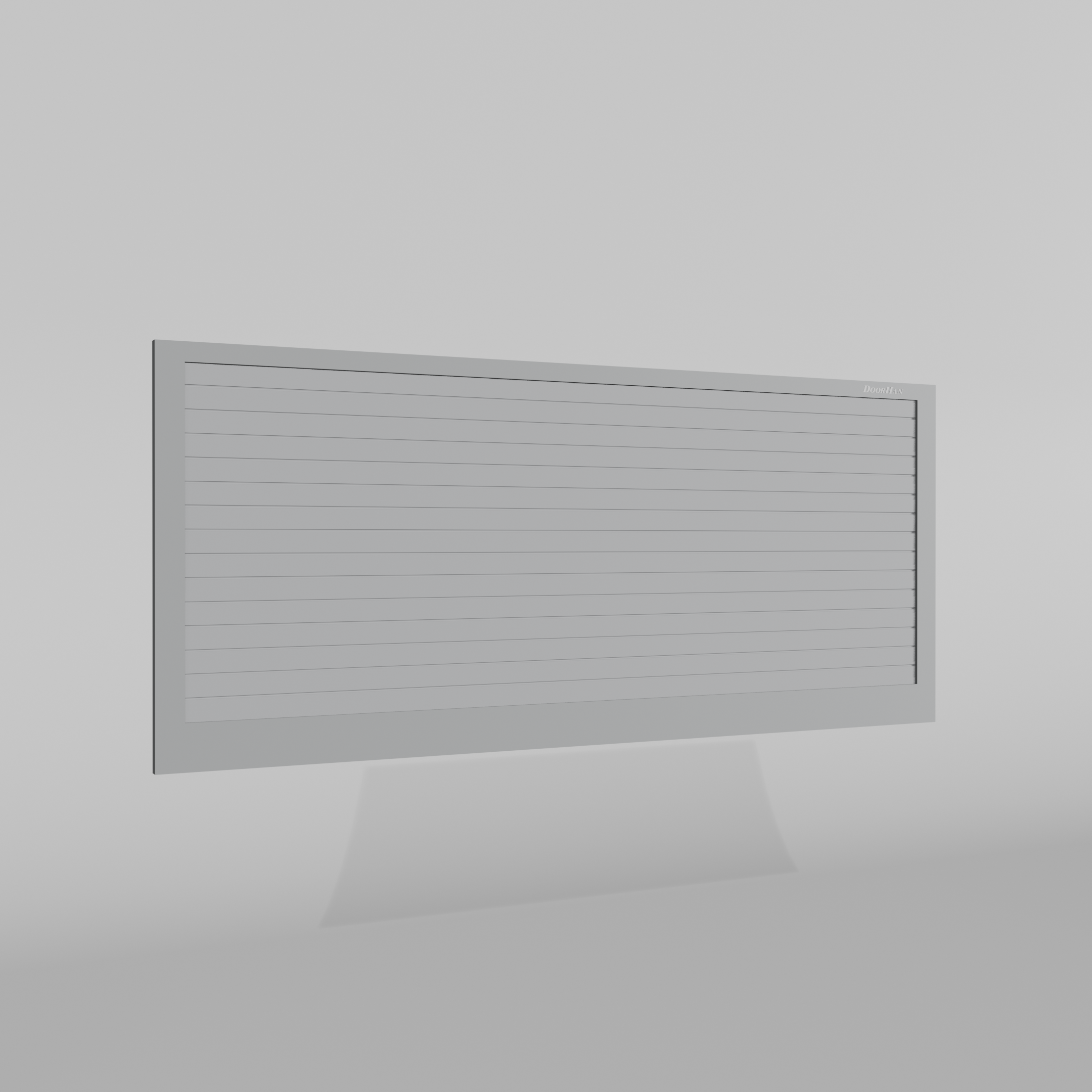 Откатные ворота DoorHan 2800х1000 цвета RAL 7004 (серый) с дизайном «доска» с автоматикой
