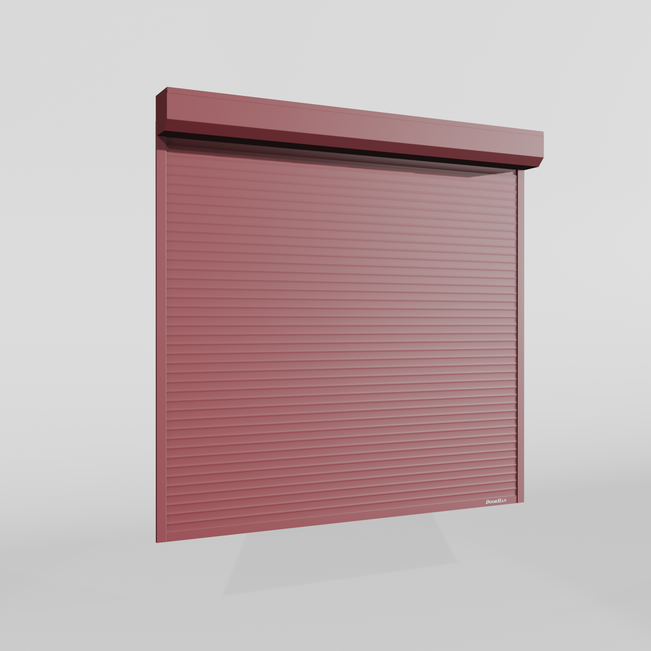 Рольворота DoorHan 2300х2000 цвета RAL 3005 (бордовый) невзломостойкие без автоматики