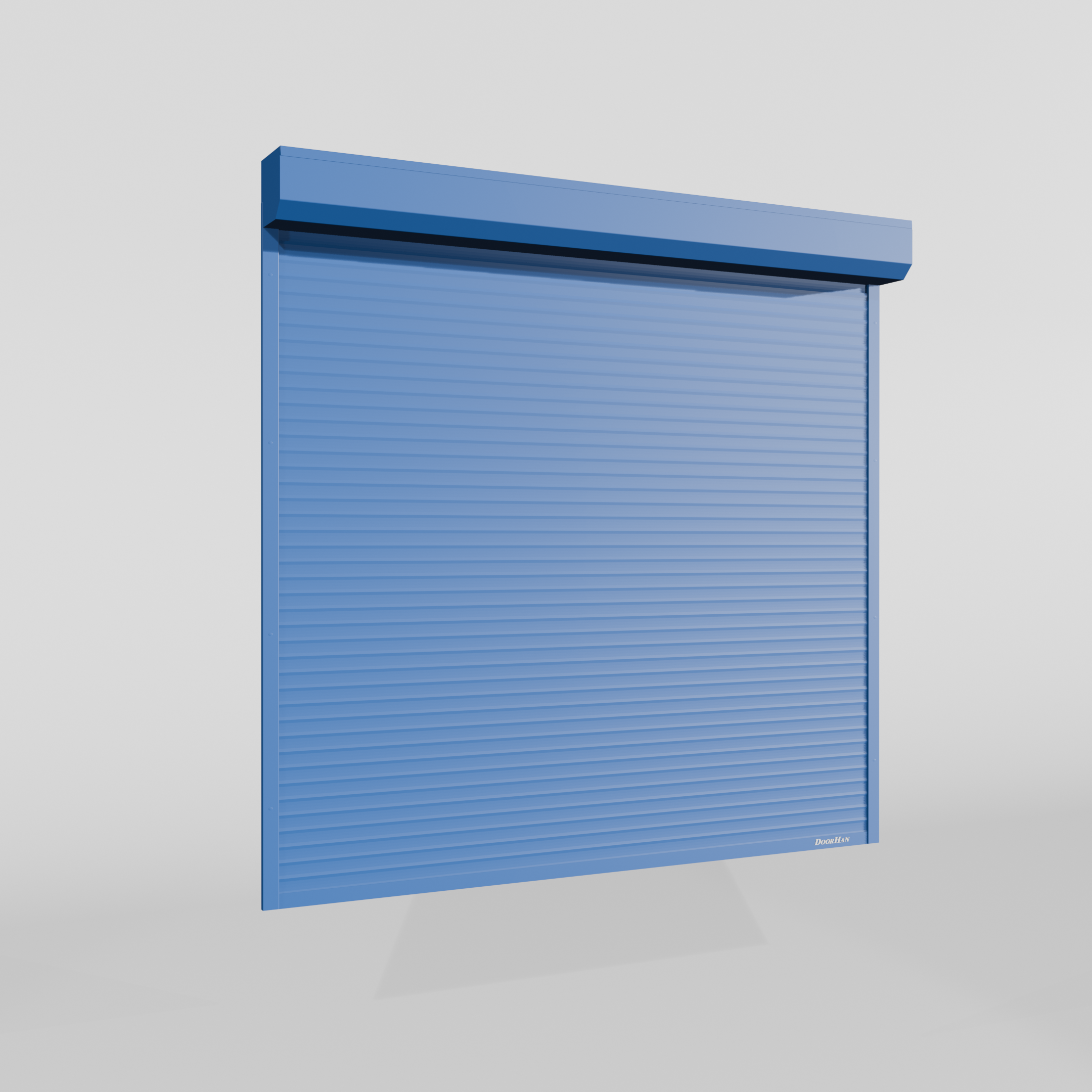 Рольворота DoorHan 2200х1900 цвета RAL 5005 (синий) невзломостойкие без автоматики