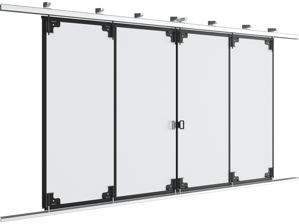 Промышленные откатные ворота с нижней направляющей серии ISG-LG